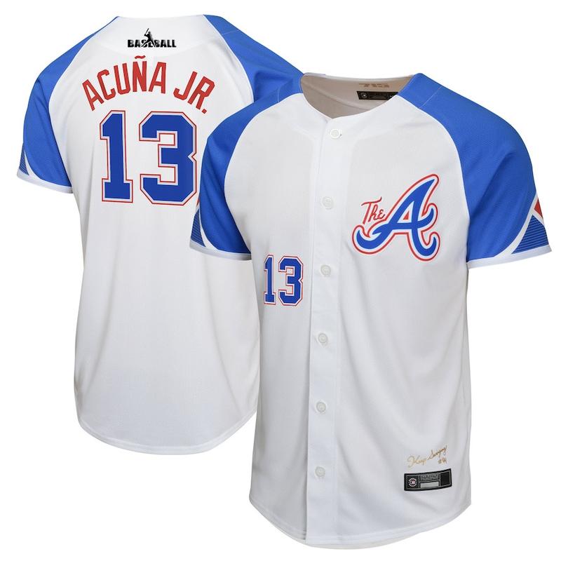 Acuna 13 Braves Connect Limited YOUTH Jersey – White, Gift For Baseball Fan Lover, style tee, Sport Jersey Shirt