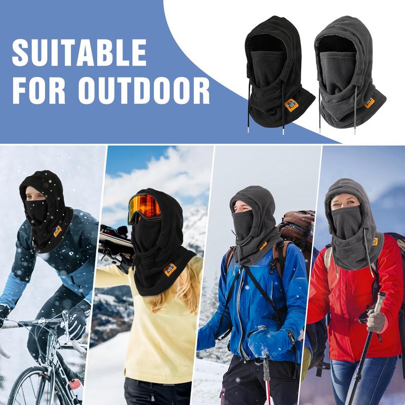 Warm Fleece Balaclava Ski Mask Windproof Winter Face Mask for Men & Women - Face Cover for Extreme Cold Weather Gear Skiing Snowboarding Cycling