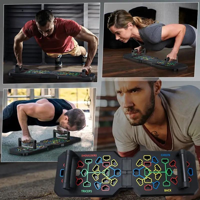 Push Up Board & Arm Strength Training Equipment, Push-up Set & Multifunctional Hand Strengtheners, Home Gym Workout Equipment for Men & Women