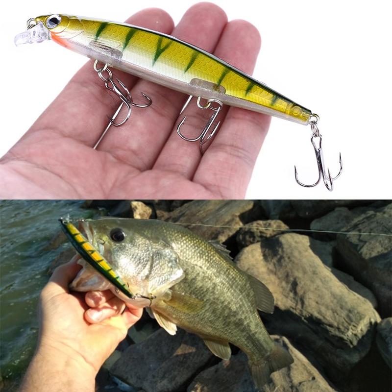 Artificial Fishing Lure With Hook (10pcs), Simulation Fishing Bait, Fishing Lure For Freshwater & Saltwater, Outdoor Fishing Accessories, Fishing Equipment