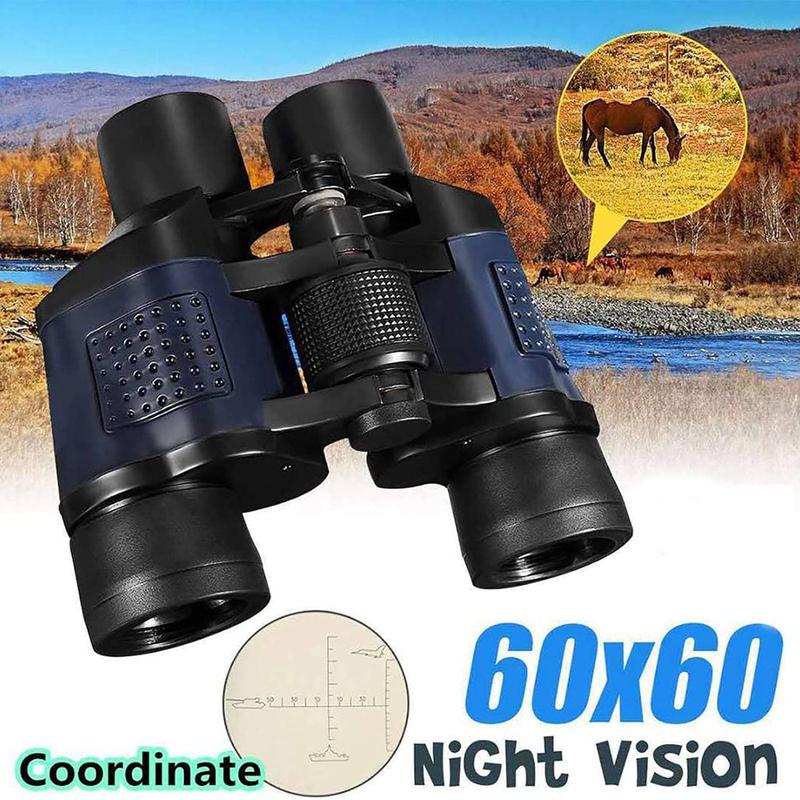 Night Vision Binoculars for Adults 60X60 10000M Professional Waterproof High Power Optical Telescope for Stargazing, Bird Watching, Concerts, Football, Sightseeing, Hunting with Carrying Bag