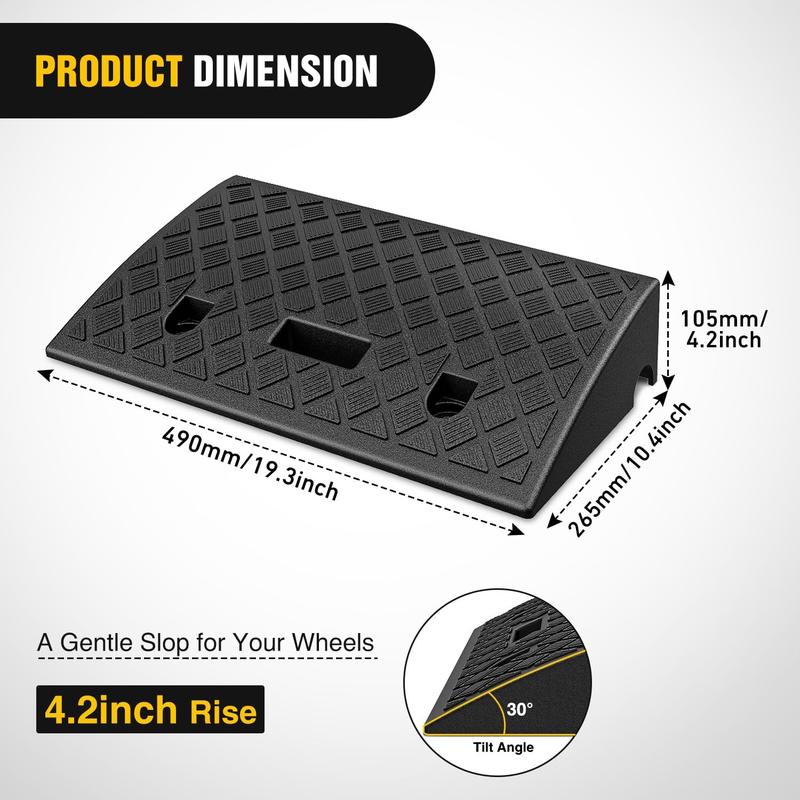 Nilight Plastic Curb Ramps, 4.2