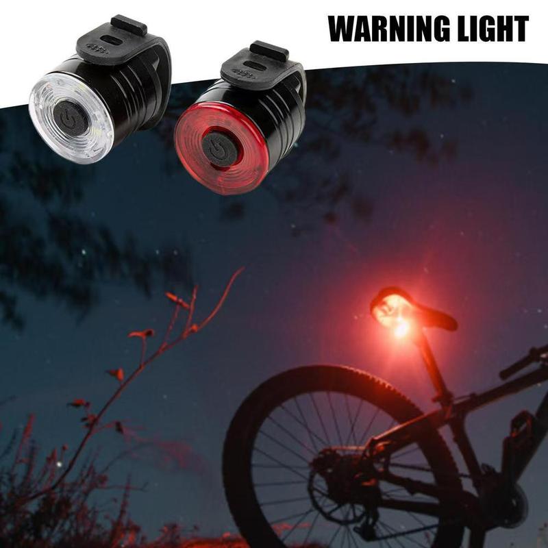 Bicycle Tail Light, 1 Count Waterproof Bicycle Headlight, Rear Taillight Lamp Flashlight, Cycling Helmet Headlight, Outdoor Cycling Equipment