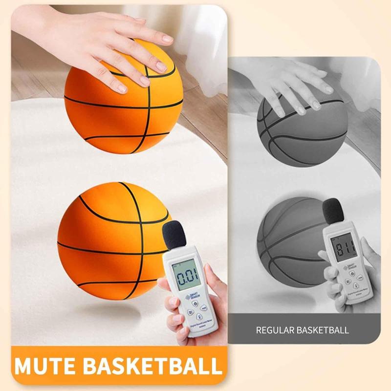 Silent Basketball, High Elastic Indoor Silent Basketball, Dribble Dream Silent Basketball, Foam Basketball Indoor Training Quiet Ball Gift for Youth Kids