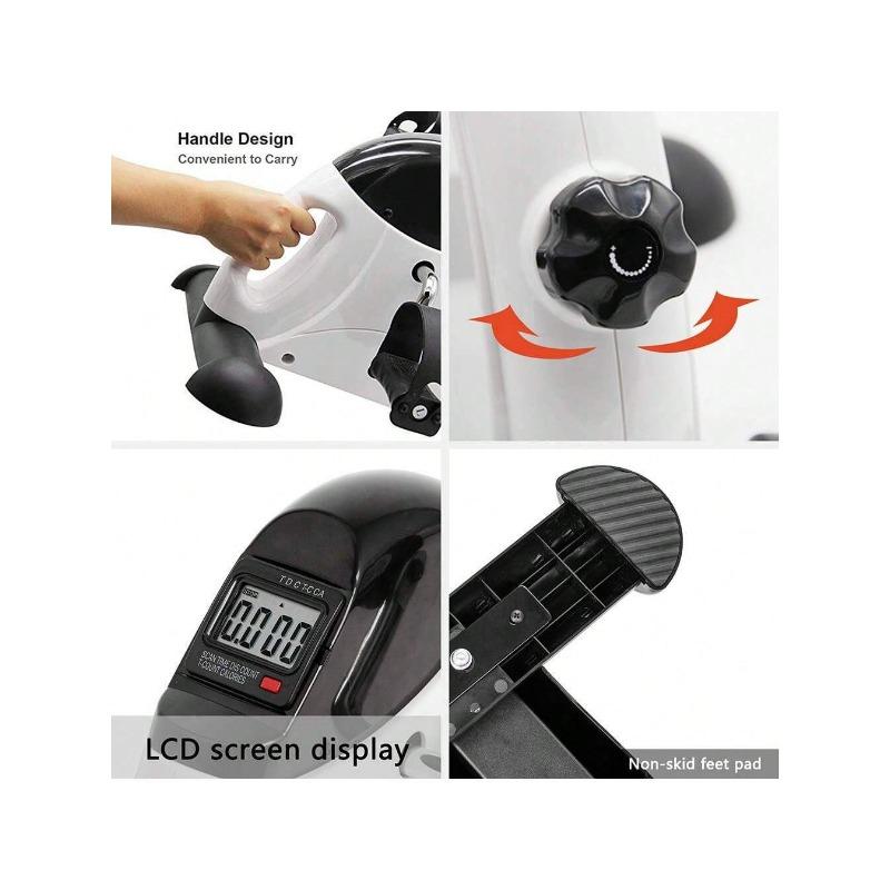 1PC Undertable Bicycle Pedal Exercise Machine Portable Home Fitness Bicycle Pedal Exercise Machine Foot Pedal Portable Bicycle Leg Pedal Hand Portable Mini Bicycle