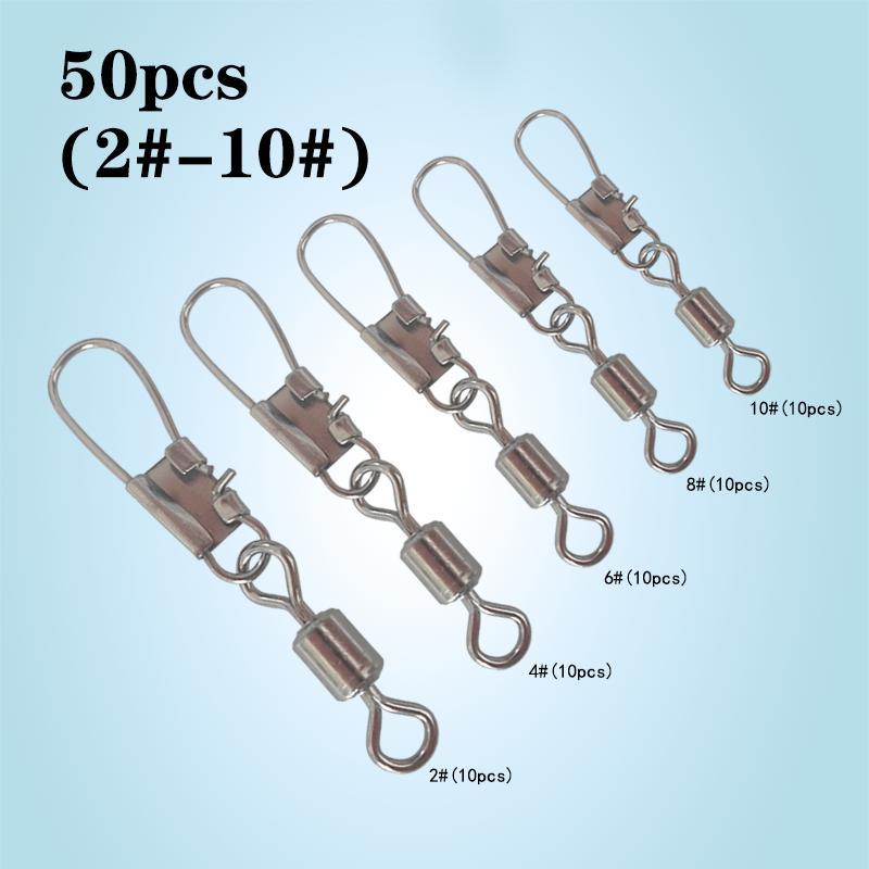 Fishing Lure Hooks, 50pcs box Fishing Lure Hooks, Fast Spinning Fishing Lure Hooks, Outdoor Fishing Accessories for Fishing Enthusiasts