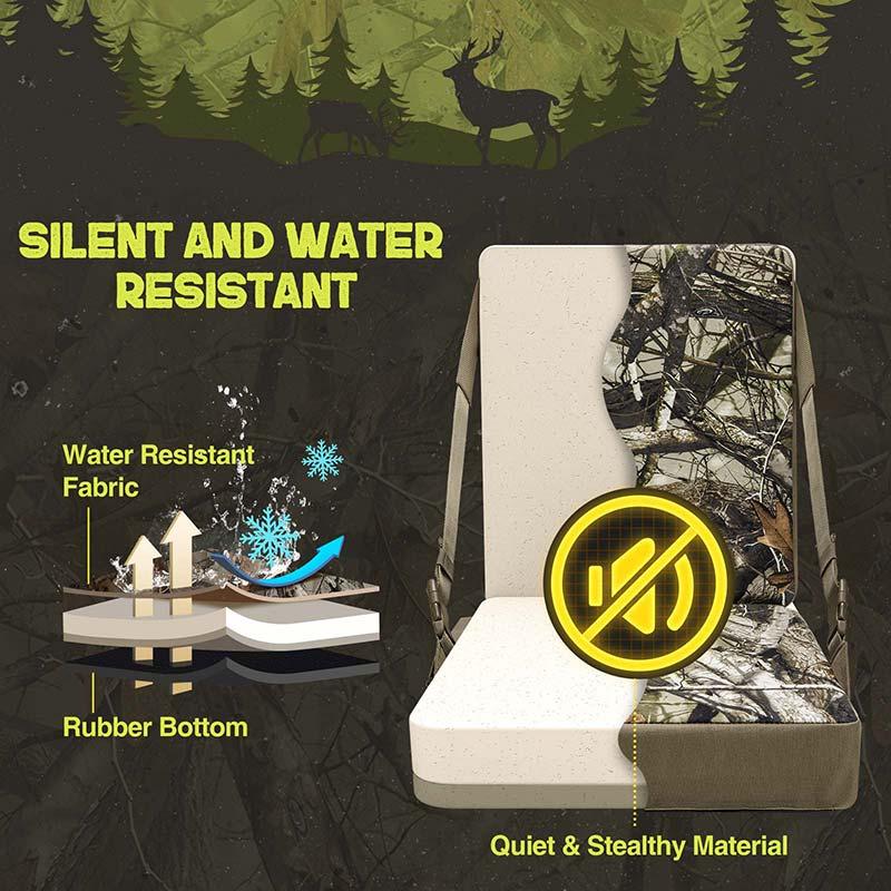 TIDEWE Hunting Heated Seat Cushion, Self-Supporting Water Resistant, Tree Stand, Warm Portable Seat Pads for Hunting, Camping, Fishing(Next Camo G2 & Vista)