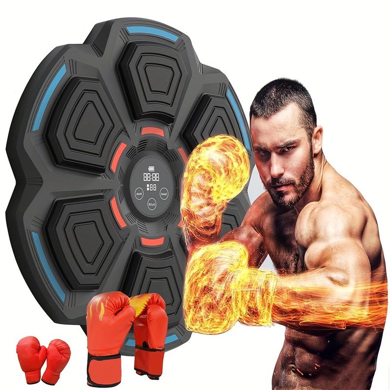 2024 NEW Pro Boxing Trainer - Wireless, LED Electronic, Wall-Mounted, Premium Gloves Included, Home Indoor Workout Equipment for Adults, Punching Pads, Electronic Music Boxing Machine for Fitness and Fun