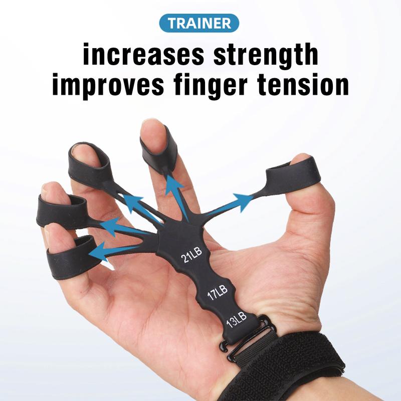 Finger Strengtheners Adjustable Finger Exercisers Finger Grip Trainers Hand Strength Strengtheners Finger Extenders  Hand Rehabilitation Exercises Home Gym Tools