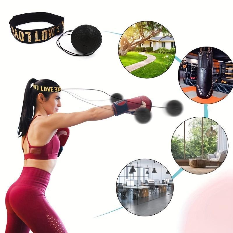 Boxing Reflection Ball, 1 Count Headband Boxing Reflection Ball, Easy To Carry Ideal for Practicing Reaction Speed, Agility and Hand-eye Coordination