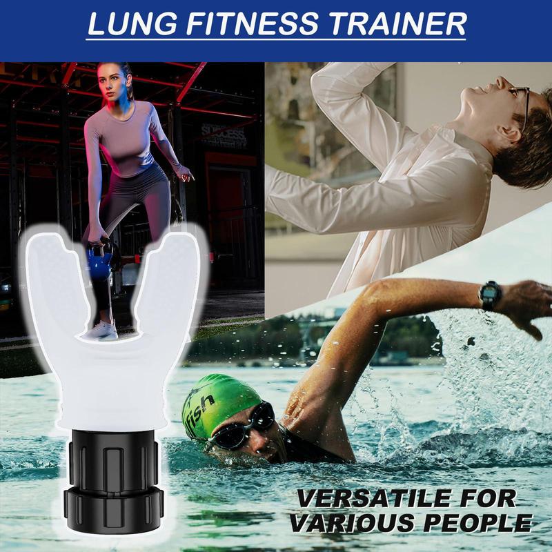 Portable Lung Capacity Trainer, Adjustable Resistance Abdominal Breathing Trainer for Home Gym Workout, Exercise Equipment