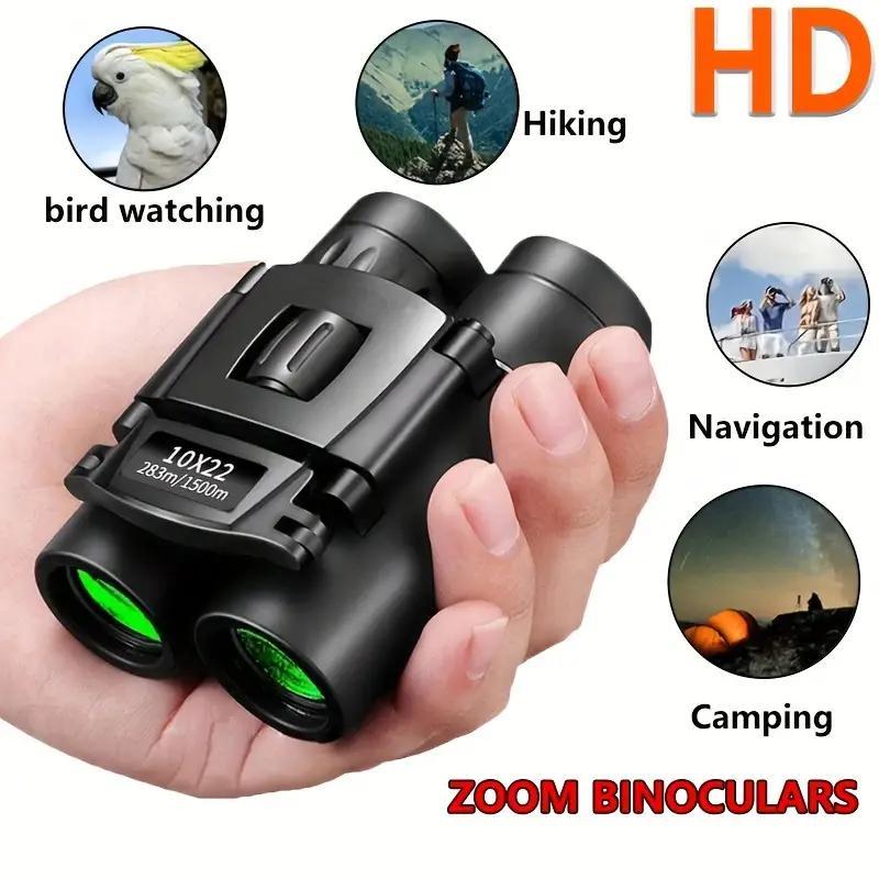 High Definition Professional Binoculars, Foldable Binoculars with BAK4 Prism & FMC Lens, Wide Angle Viewing Binoculars for Bird Watching, Travel, Sports Event, Concert