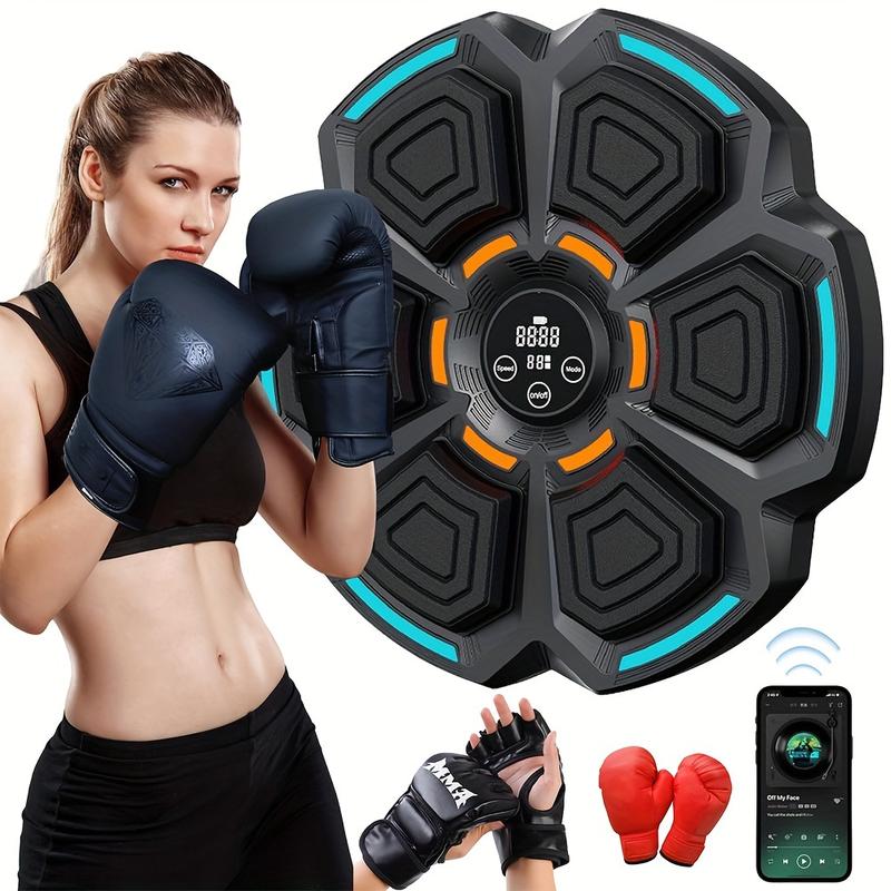 2024 NEW Pro Boxing Trainer - Wireless, LED Electronic, Wall-Mounted, Premium Gloves Included, Home Indoor Workout Equipment for Adults, Punching Pads, Electronic Music Boxing Machine for Fitness and Fun