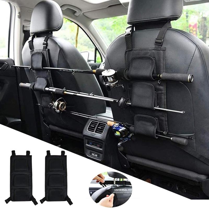 Fishing Rod Holders for , Fishing VRC Vehicle Rod Carrie, Adjustable Polyester Strap Fishing Pole Storage Rack for SUV, Wagons, Van, Easy Install Fishing  Rod Carrier for